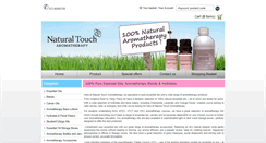 Desktop Screenshot of naturaltoucharomatherapy.com