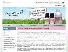 Tablet Screenshot of naturaltoucharomatherapy.com